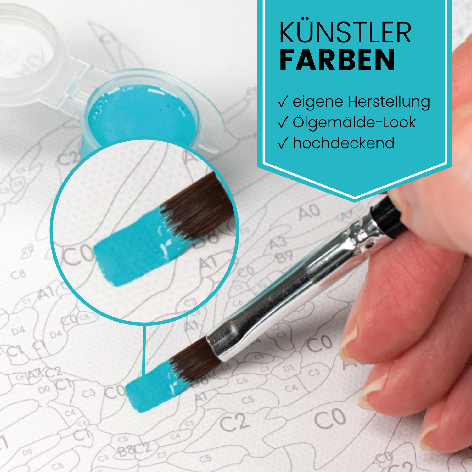 Malen nach Zahlen - Frau traditionell Polygon