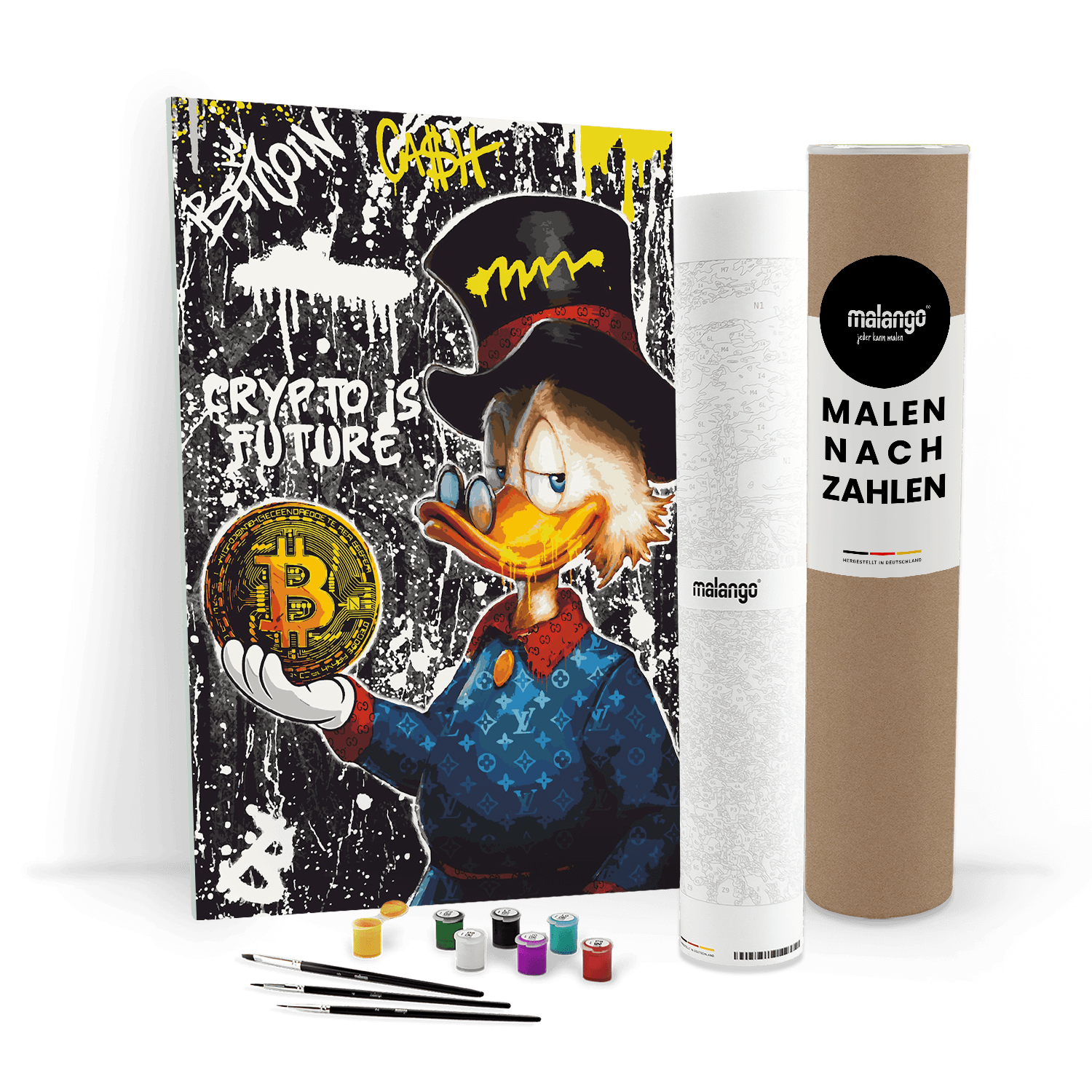 Malen nach Zahlen - DAGOBERT BITCOIN DUCK No. 1 - LIMITED EDITION