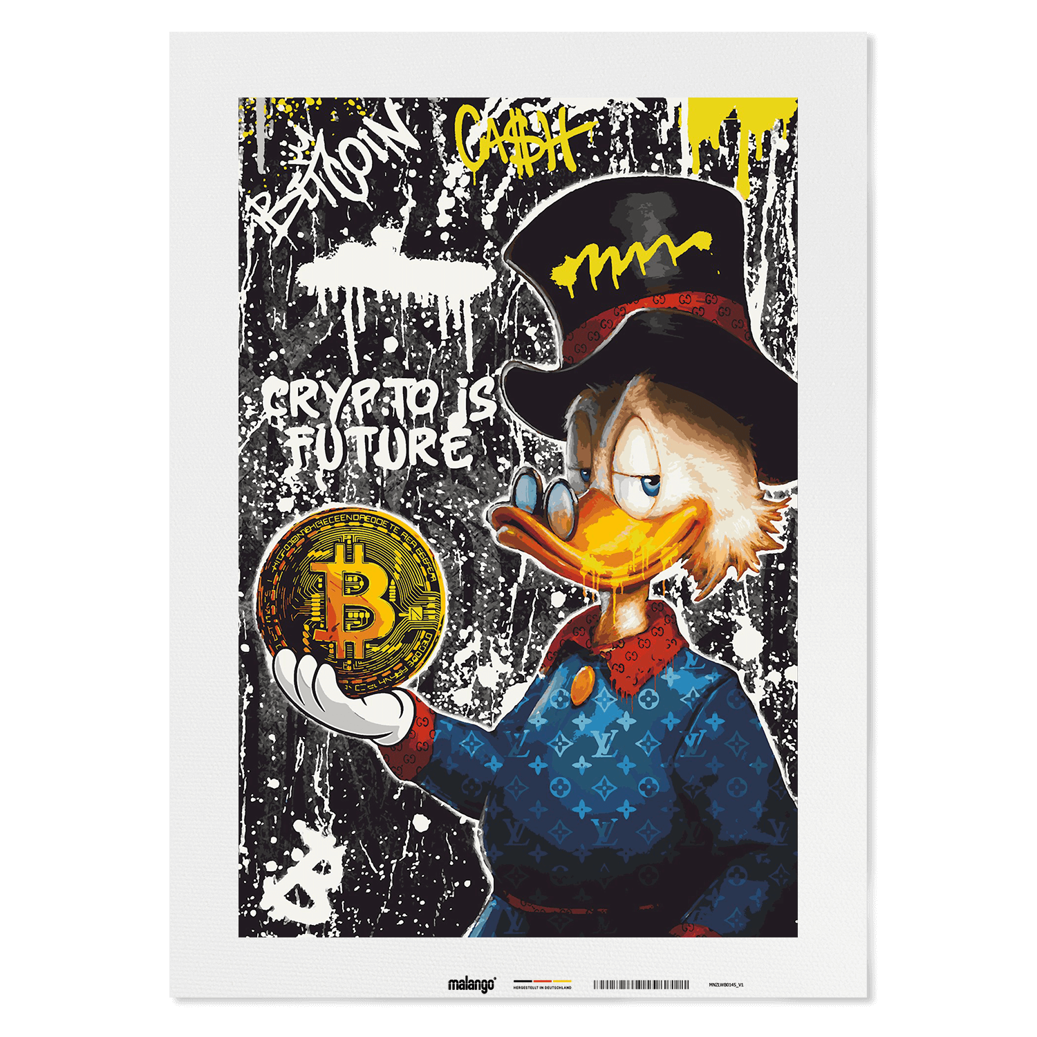 Malen nach Zahlen - DAGOBERT BITCOIN DUCK No. 1 - LIMITED EDITION