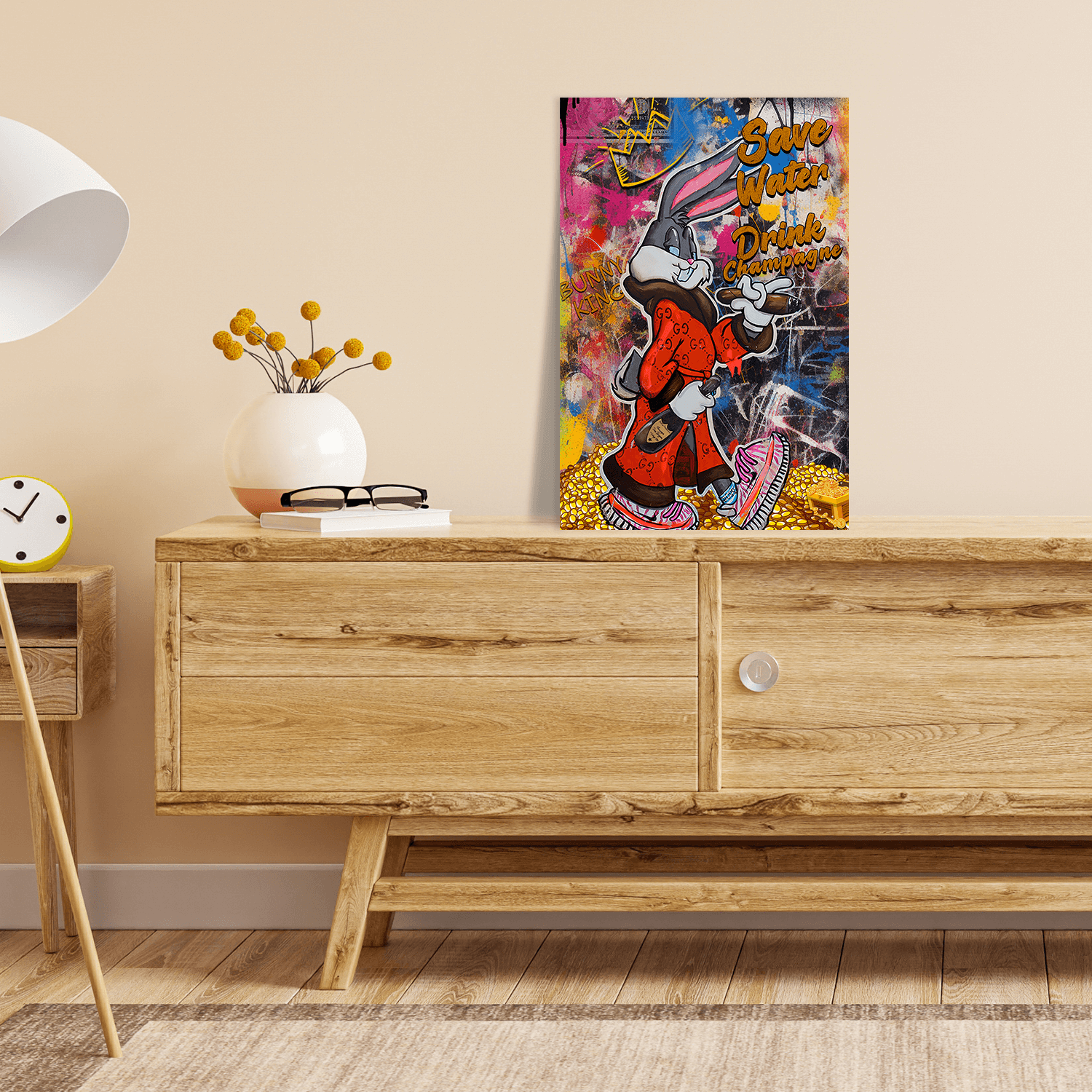 Malen nach Zahlen - Bunny Save Water No. 1 - Hifza - Limited Edition