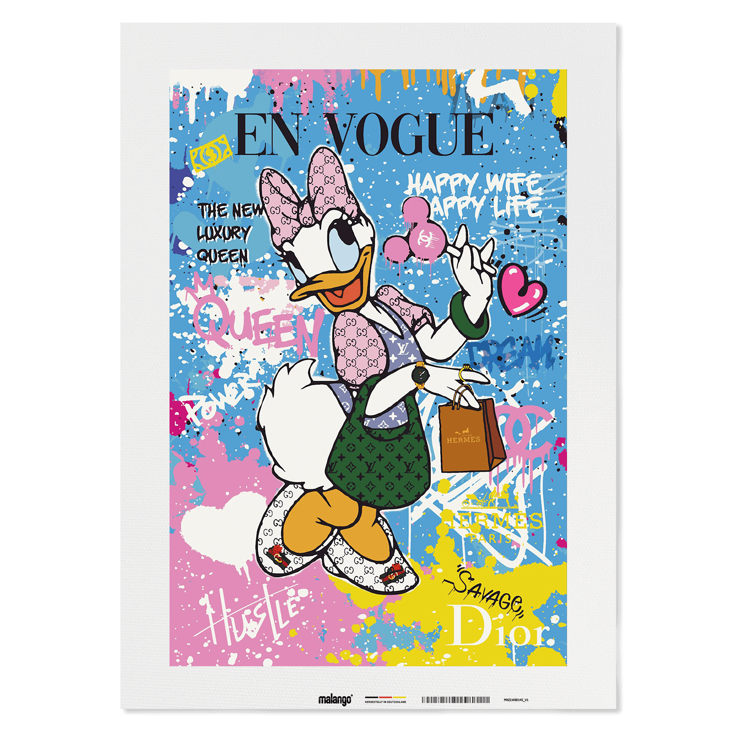 Malen nach Zahlen - DAISY HAPPY WIFE HAPPY LIFE No. 1 - LIMITED EDITION