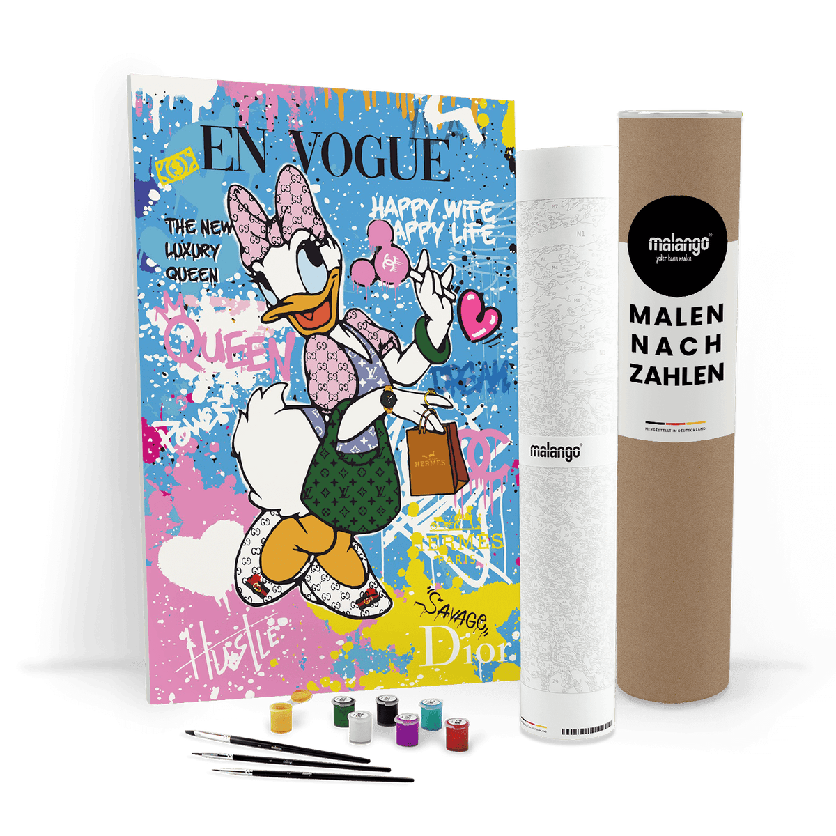 Malen nach Zahlen - DAISY HAPPY WIFE HAPPY LIFE No. 1 - LIMITED EDITION
