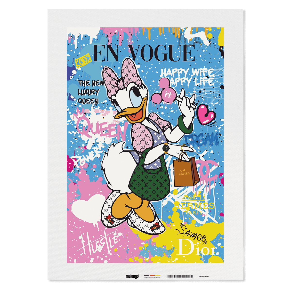 Malen nach Zahlen - DAISY HAPPY WIFE HAPPY LIFE No. 1 - LIMITED EDITION