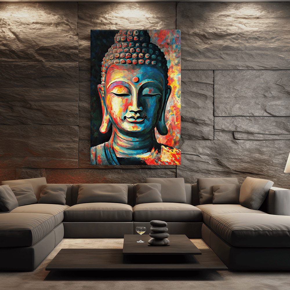 Leinwandbild - Buddha Modern Art
