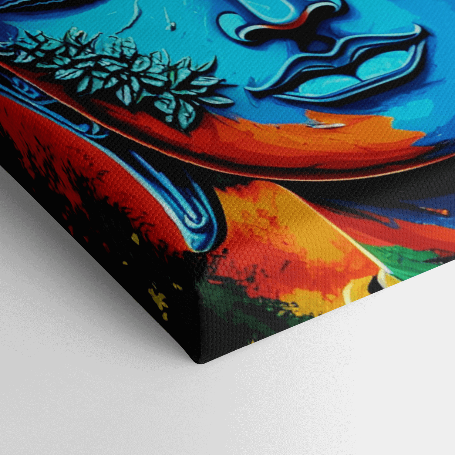 Leinwandbild - Buddha Blu