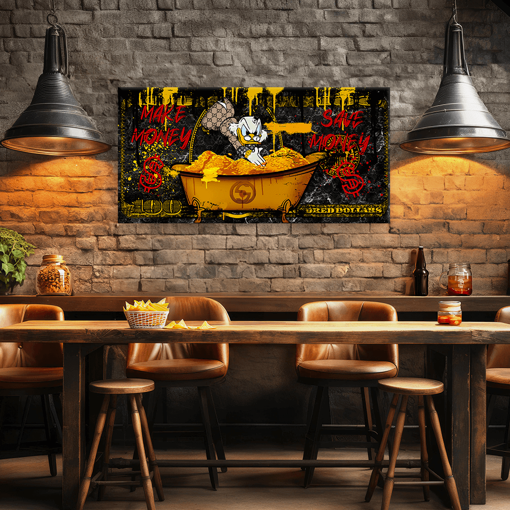 Leinwandbild - DAGOBERT DOLLAR DUCK No. 1 - LIMITED EDITION