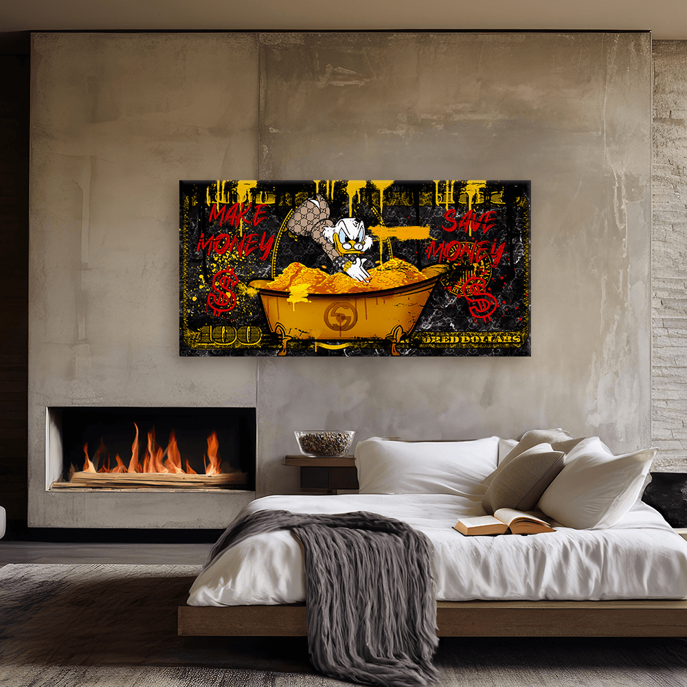 Leinwandbild - DAGOBERT DOLLAR DUCK No. 1 - LIMITED EDITION