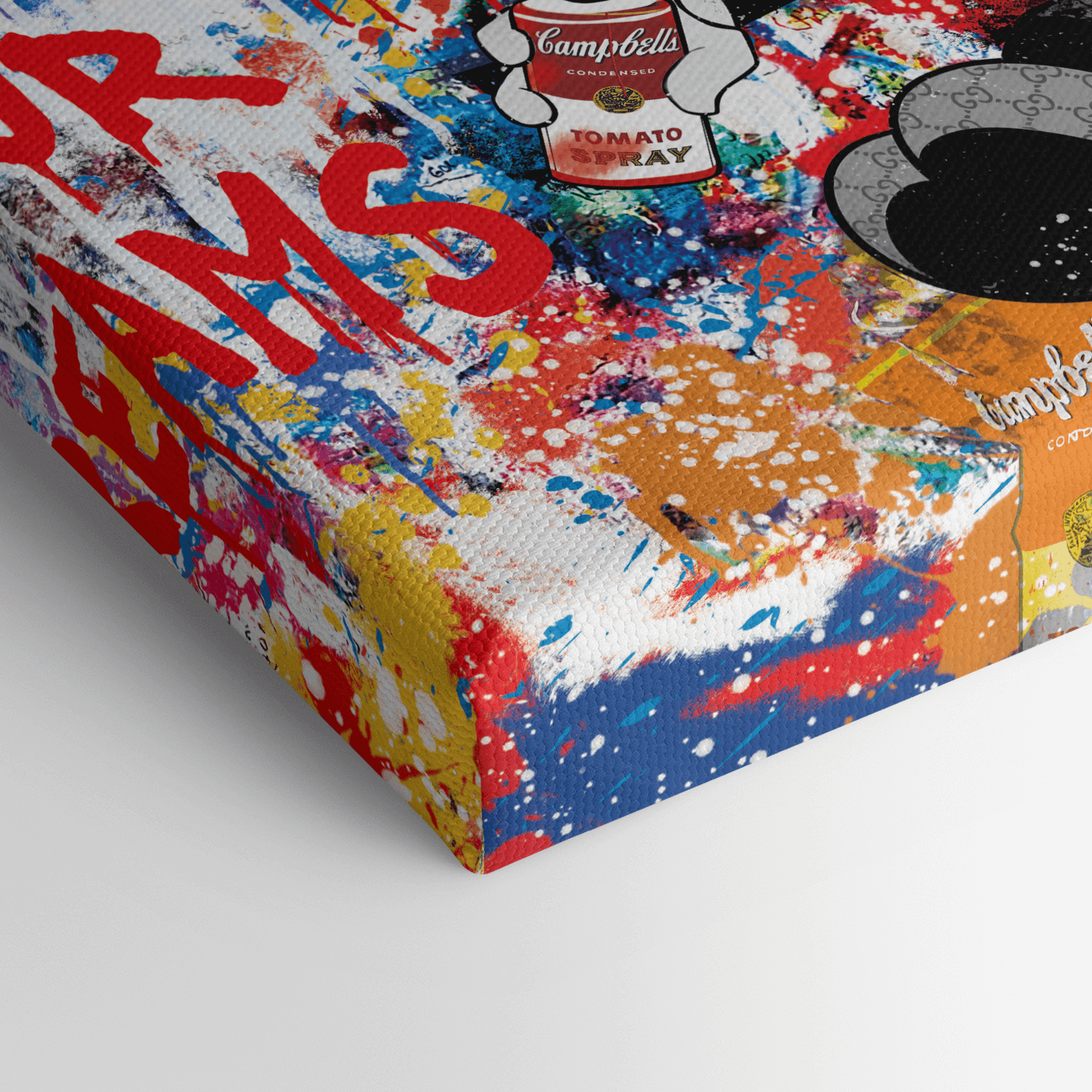 Leinwandbild - MICKEY MEETS BANKSY - FOLLOW YOUR DREAMS - LIMITED EDITION