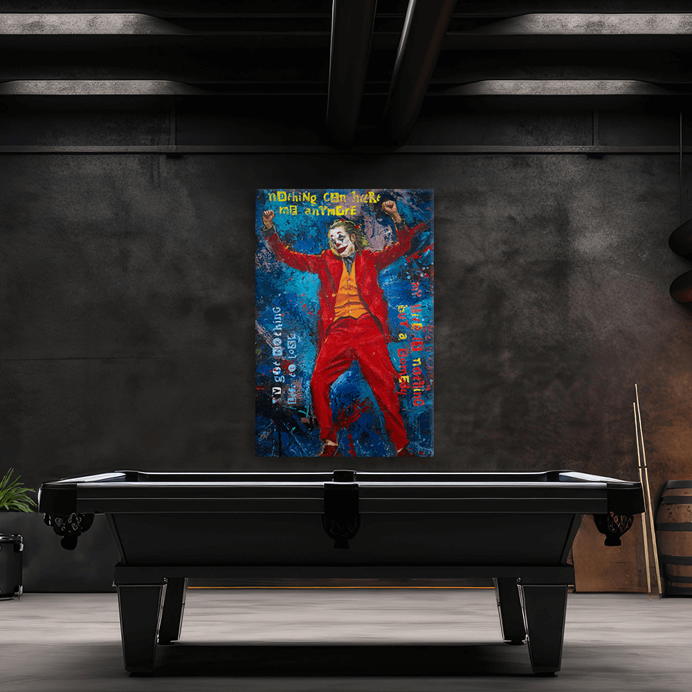Leinwandbild - JOKER - NOTHING CAN HURT ME ANYMORE - LIMITED EDITION