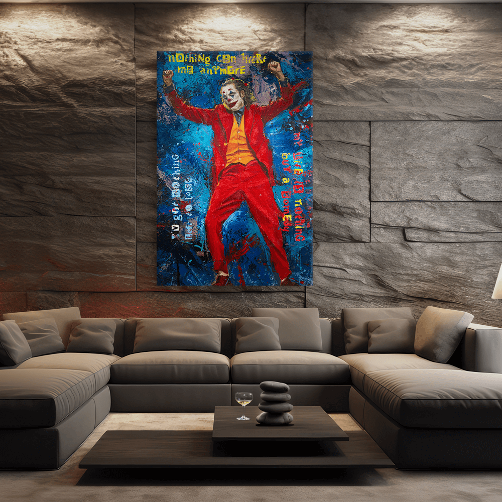 Leinwandbild - JOKER - NOTHING CAN HURT ME ANYMORE - LIMITED EDITION