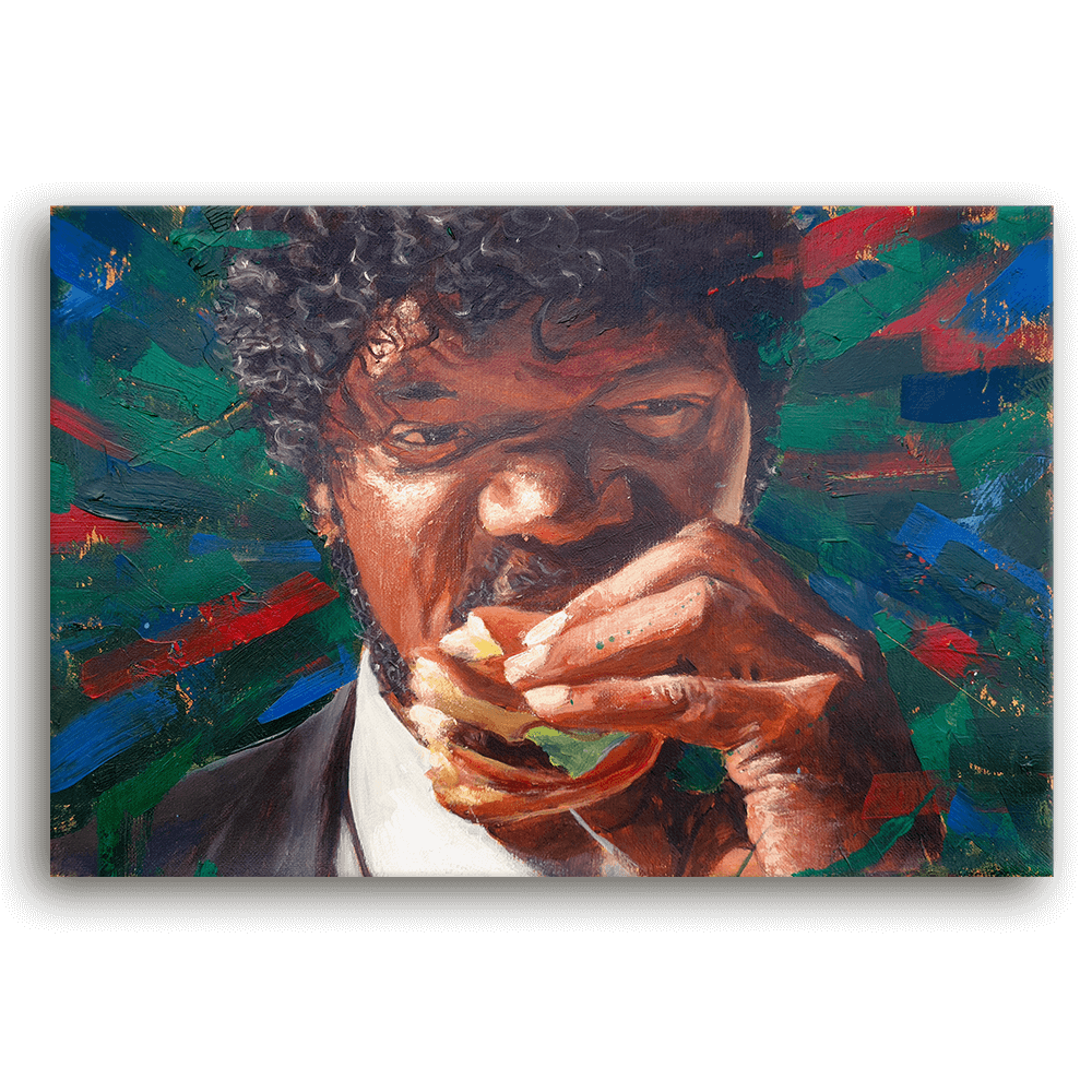 Leinwandbild - PULP FICTION - JULES WINNFIELD LIKES BIG KAHUNA BURGER - LIMITED EDITION