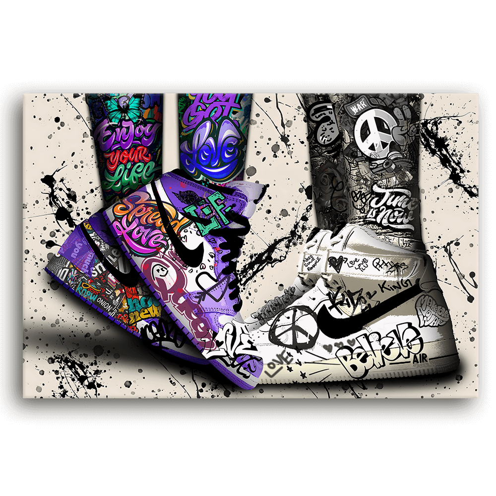 Leinwandbild - JORDAN - BELIVE IN PEACE - LIMITED EDITION