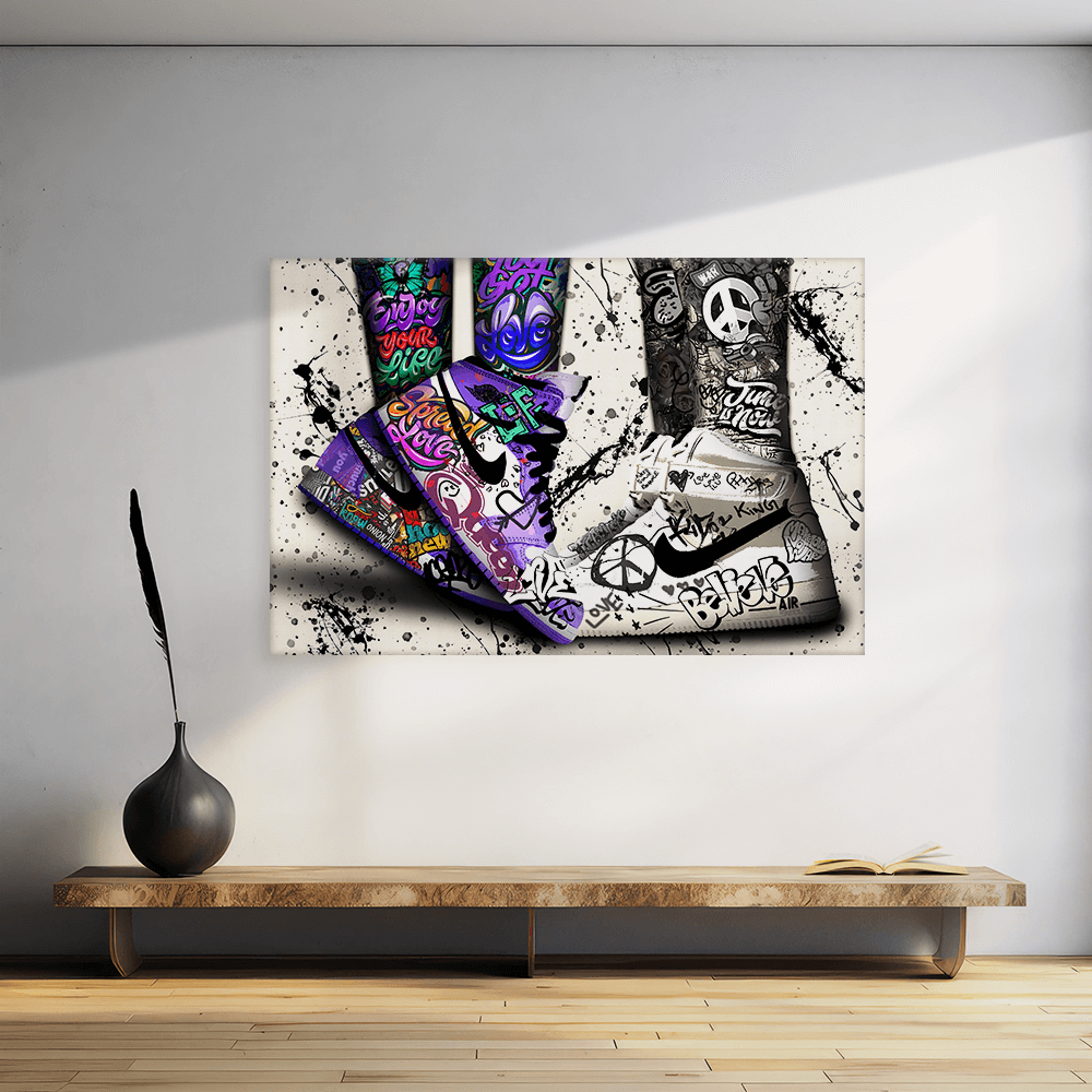 Leinwandbild - JORDAN - BELIVE IN PEACE - LIMITED EDITION