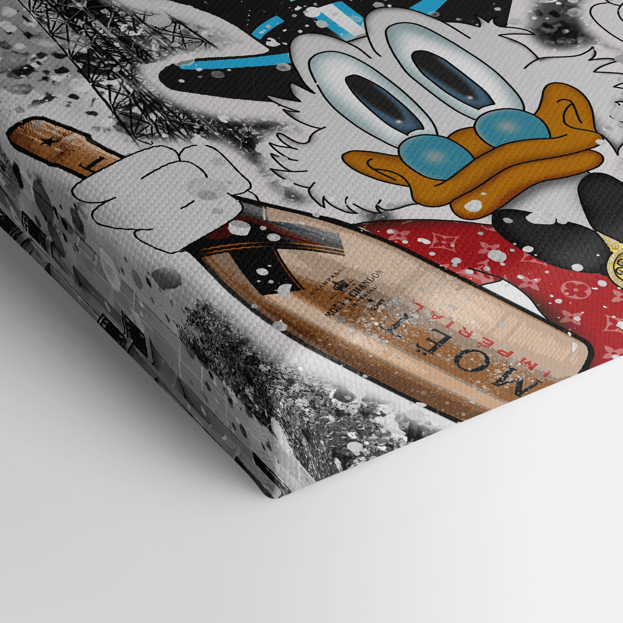 Leinwandbild - DAGOBERT IN PARIS - LIMITED EDITION