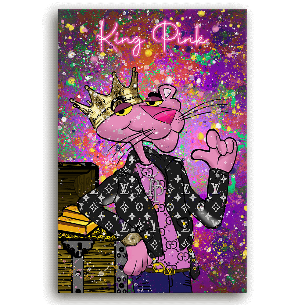 Leinwandbild - PINK PANTHER - KING PINK - LIMITED EDITION