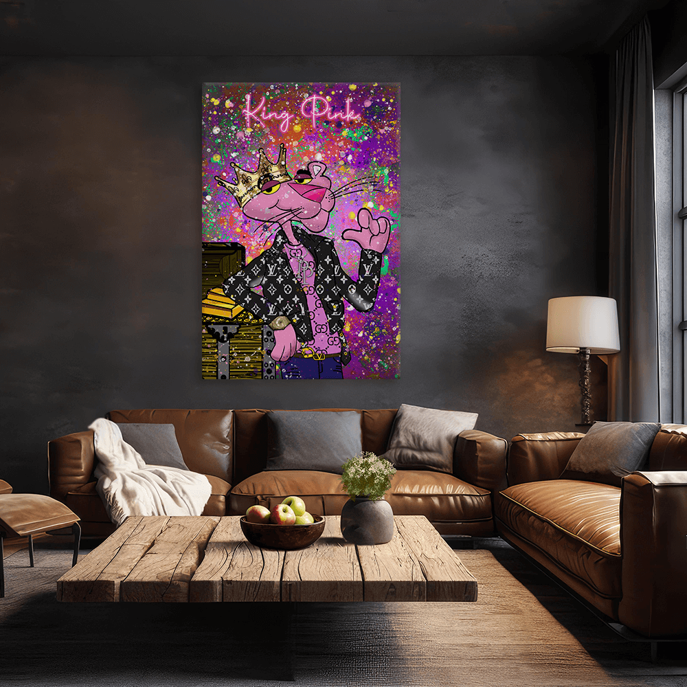 Leinwandbild - PINK PANTHER - KING PINK - LIMITED EDITION