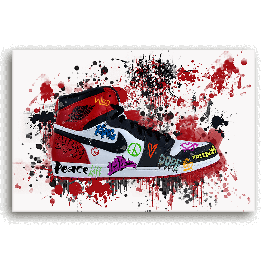 Leinwandbild - JORDAN - LOVE AND PEACE - LIMITED EDITION