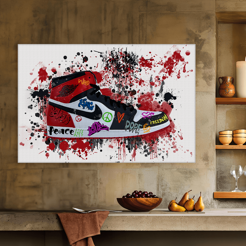 Leinwandbild - JORDAN - LOVE AND PEACE - LIMITED EDITION
