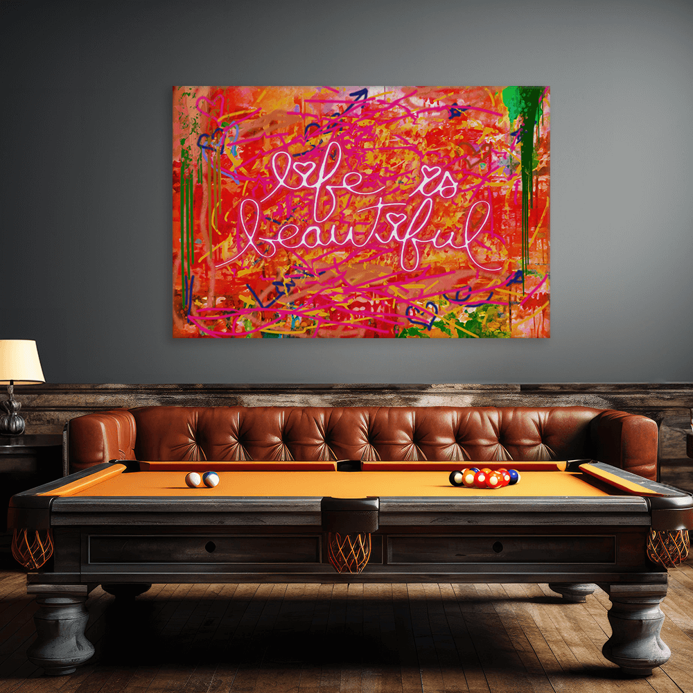 Leinwandbild - LIFE IS BEAUTIFUL - LIMITED EDITION