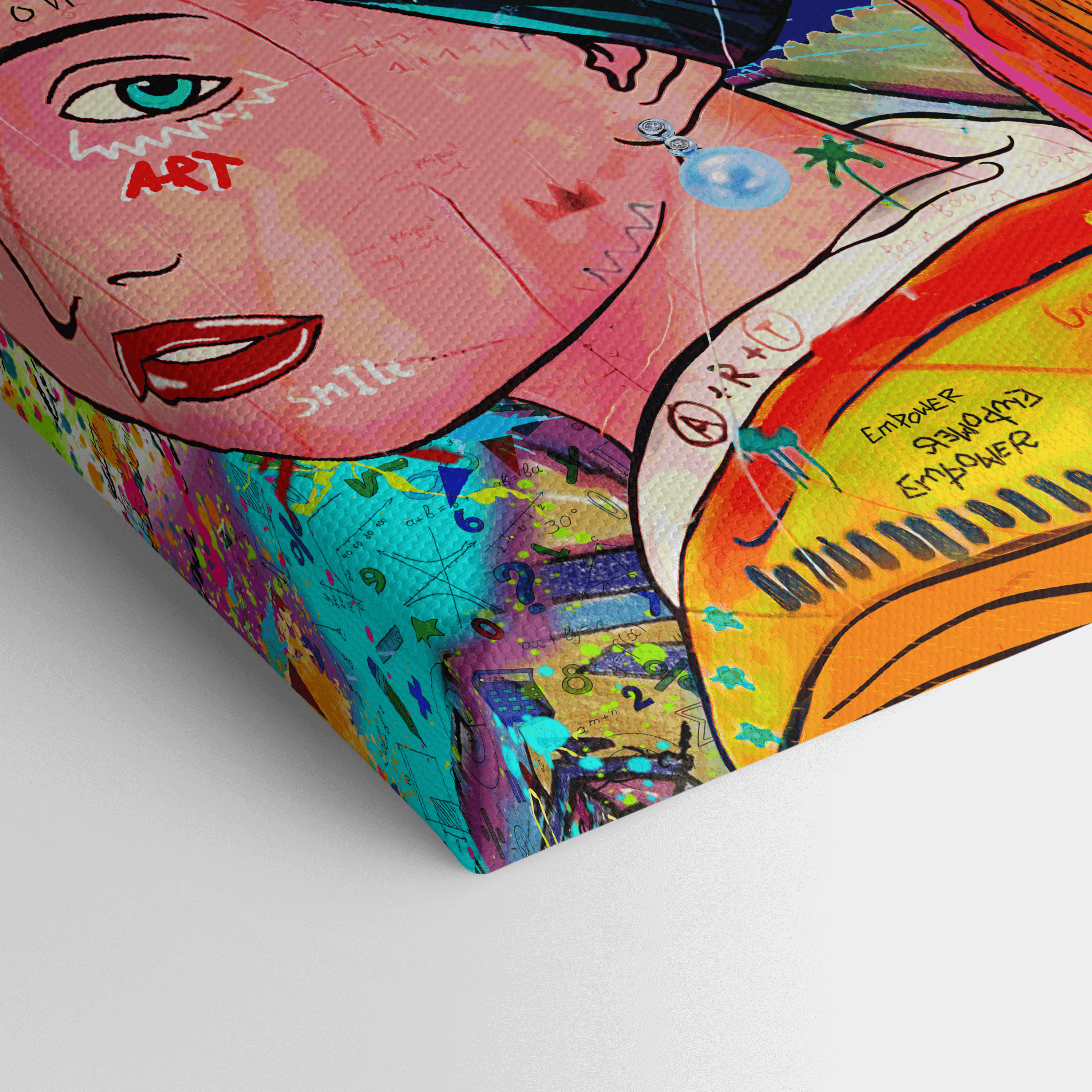 Leinwandbild - VERMEER POP ART - DAS MÄDCHEN MIT DEM PERLENOHRRING - LIMITED EDITION