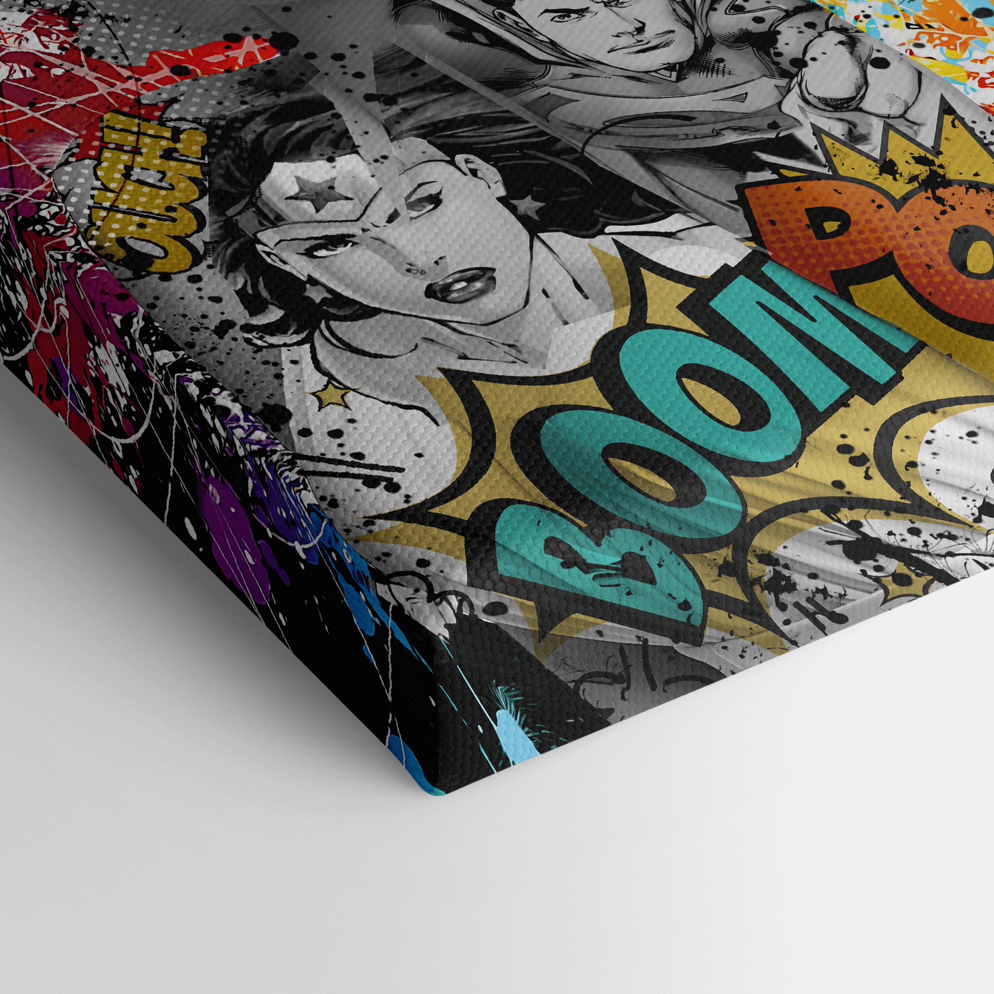 Leinwandbild - MARILYN MONROE - LOVES DC GRAFITTY POP ART - LIMITED EDITION