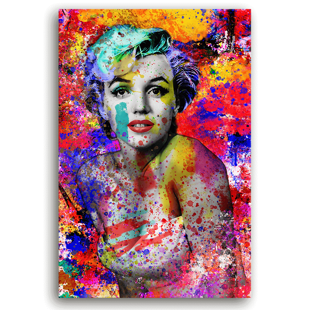 Leinwandbild - MARILYN MONROE - COLOR ME POP ART - LIMITED EDITION