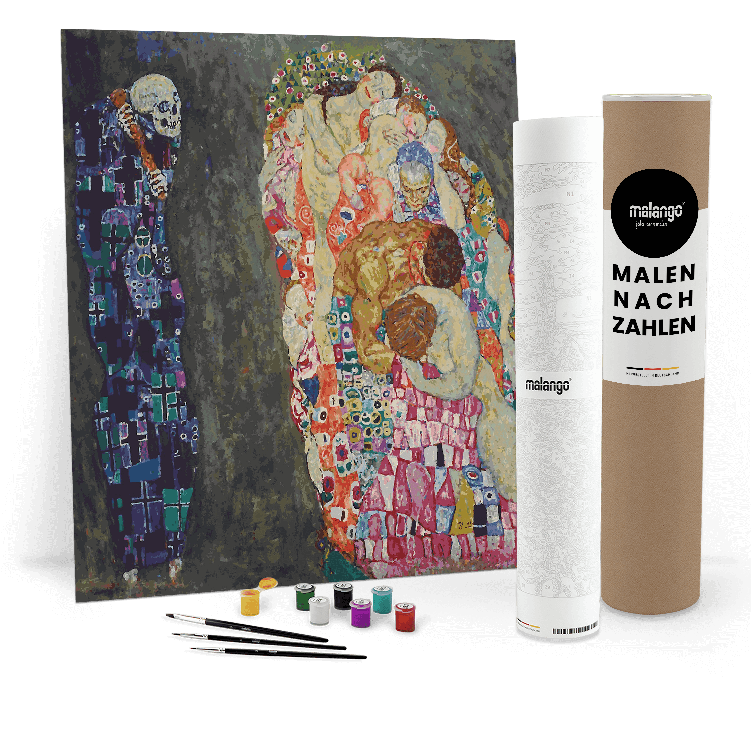 Malen nach Zahlen - Tod und Leben, c.1911 - Gustav Klimt