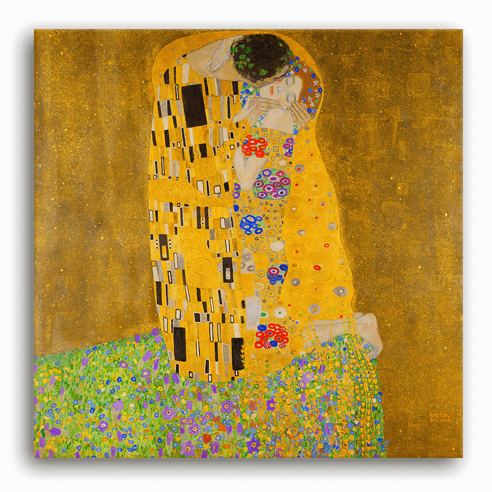 Leinwandbild - Gustav Klimt - Der Kuß