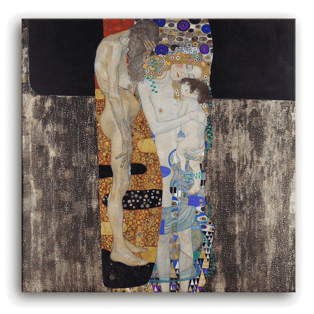 Leinwandbild - Gustav Klimt - Die drei Lebensalter