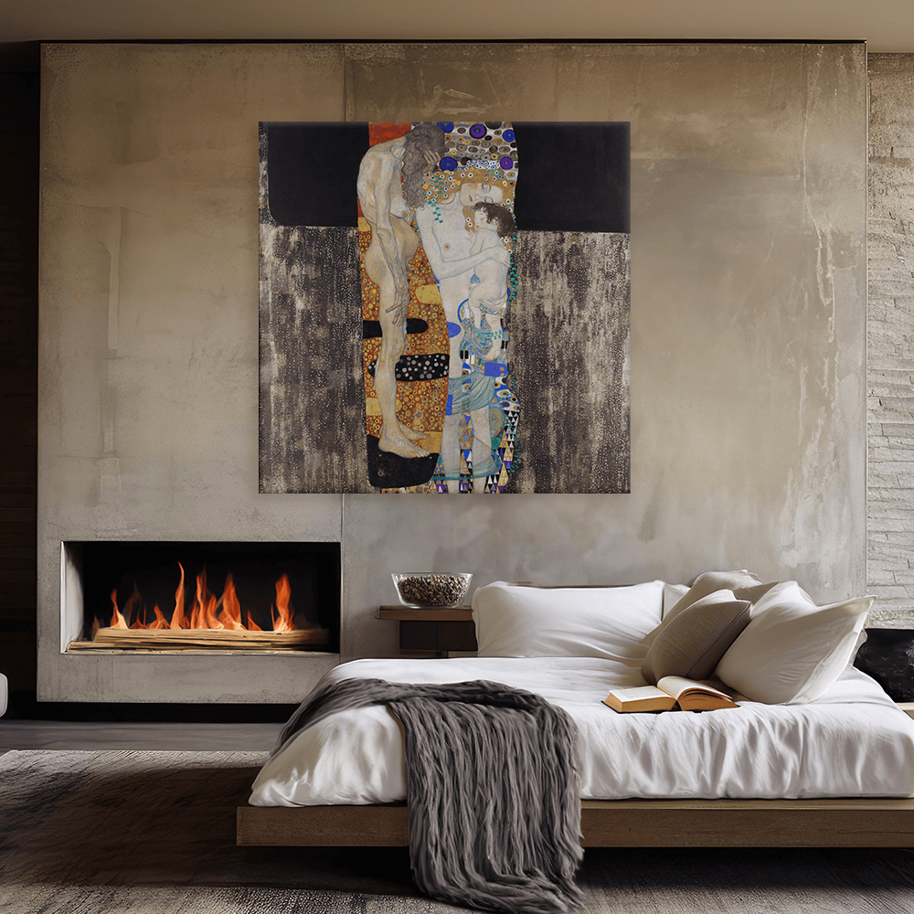 Leinwandbild - Gustav Klimt - Die drei Lebensalter