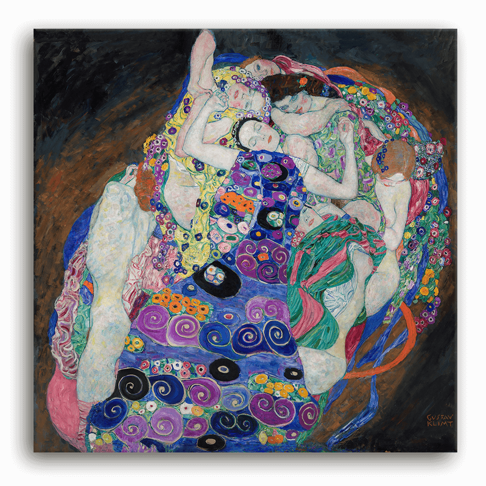 Leinwandbild - Gustav Klimt - Die Jungfrau