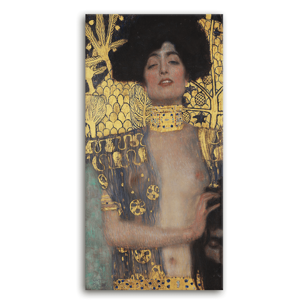 Leinwandbild - Gustav Klimt - Judith I, 1901 - Judith mit dem Haupt des Holofernes