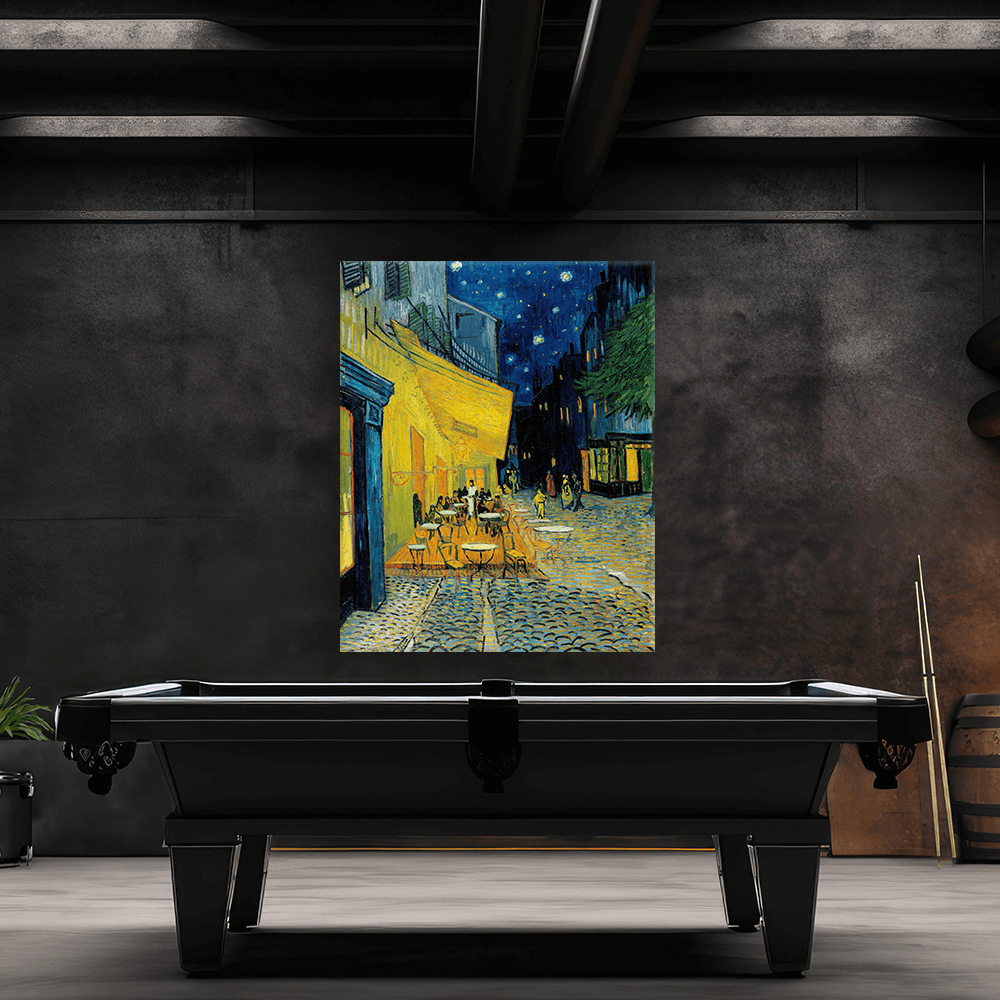 Leinwandbild - Vincent van Gogh - Caféterrasse bei Nacht
