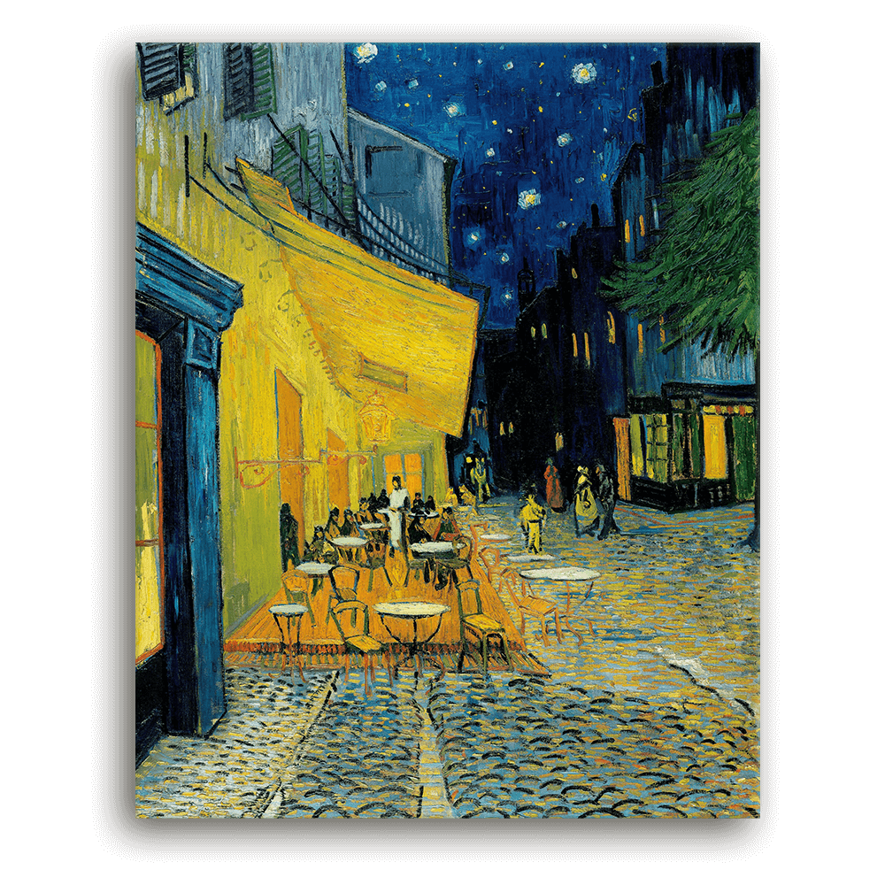 Leinwandbild - Vincent van Gogh - Caféterrasse bei Nacht