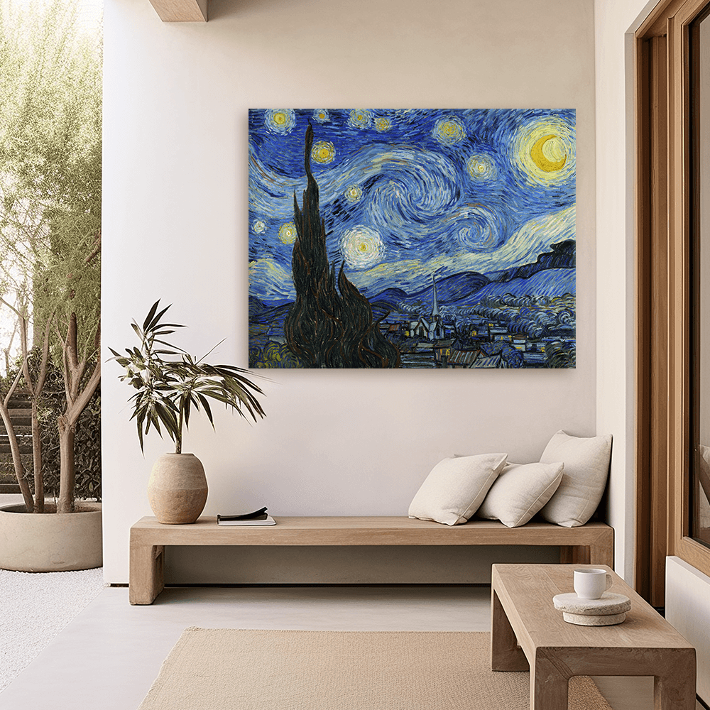 Leinwandbild - Vincent van Gogh - Die Sternennacht