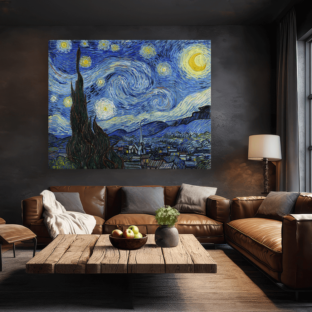 Leinwandbild - Vincent van Gogh - Die Sternennacht