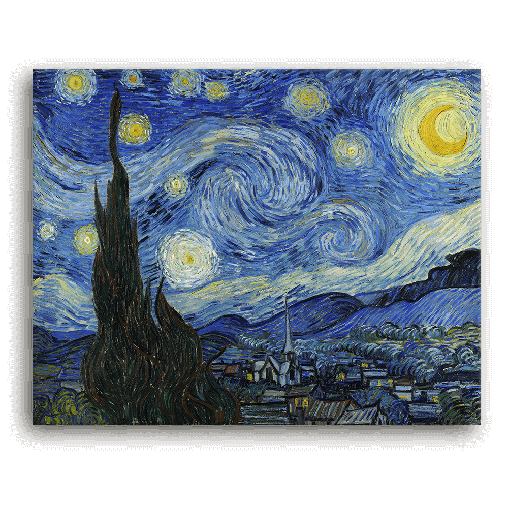 Leinwandbild - Vincent van Gogh - Die Sternennacht