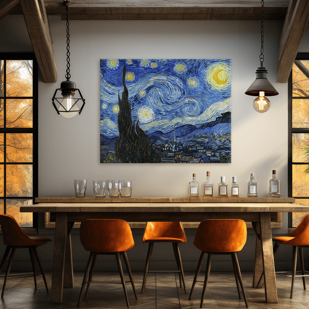 Leinwandbild - Vincent van Gogh - Die Sternennacht