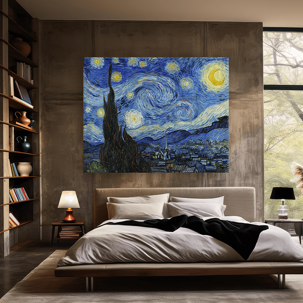 Leinwandbild - Vincent van Gogh - Die Sternennacht