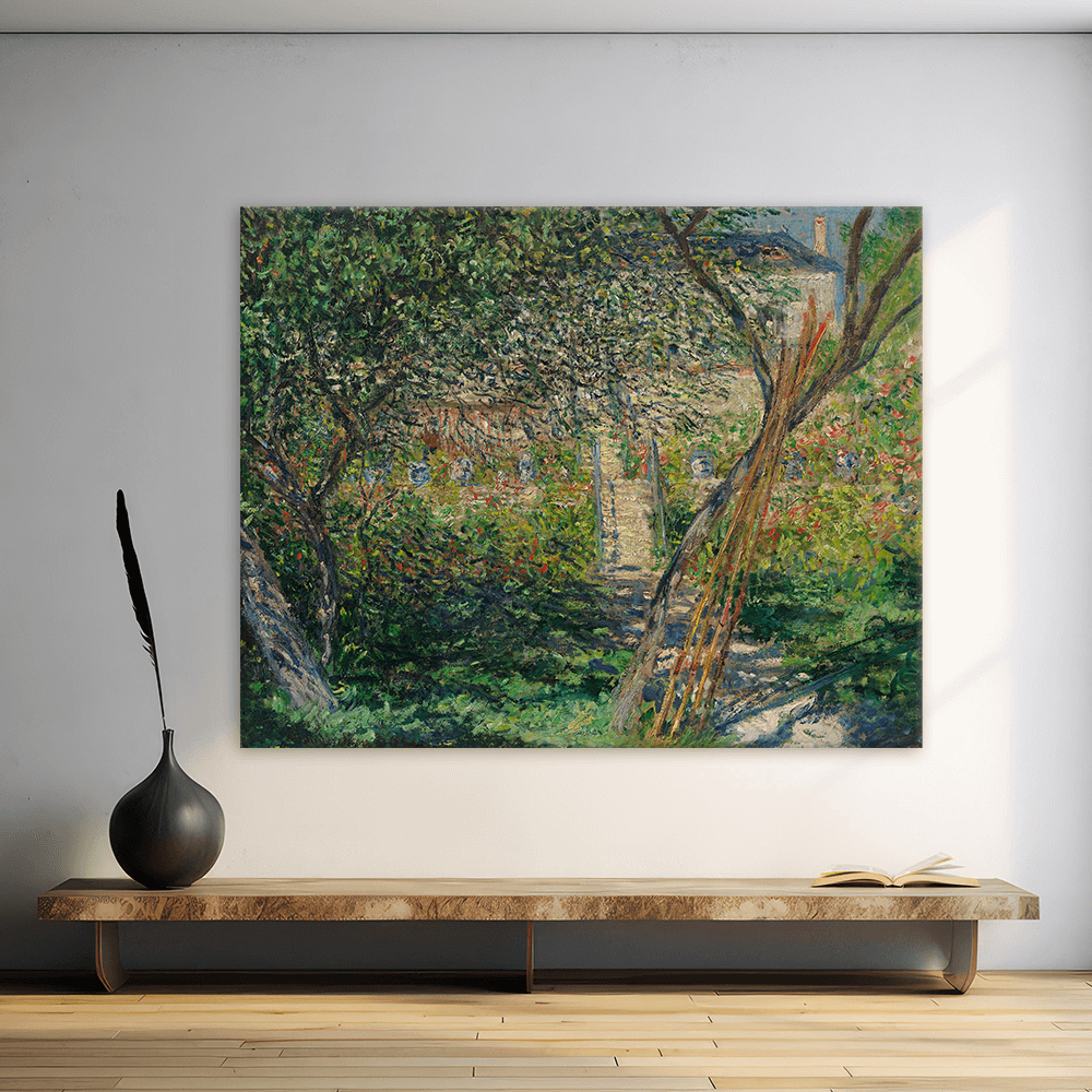 Leinwandbild - Claude Monet - Der Garten von Vétheuil, 1881
