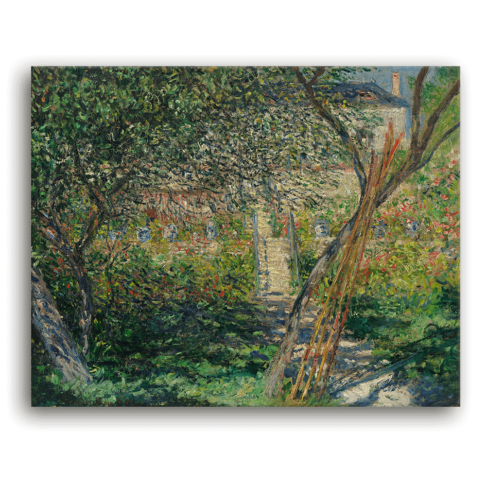 Leinwandbild - Claude Monet - Der Garten von Vétheuil, 1881