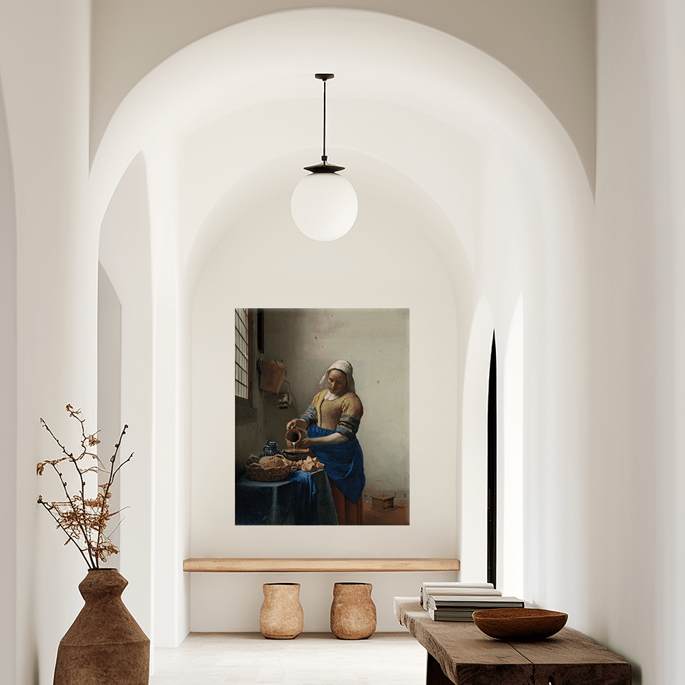 Leinwandbild - Johannes Vermeer - Die Milchmagt