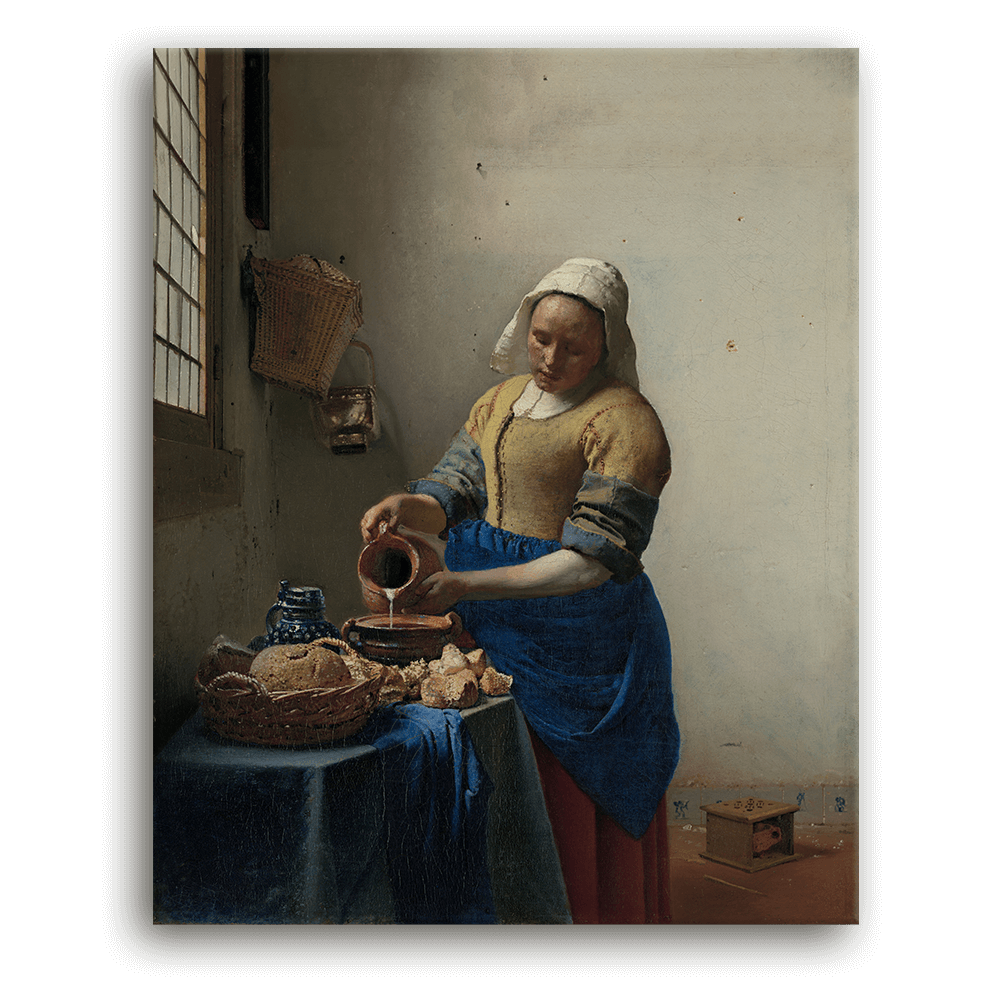 Leinwandbild - Johannes Vermeer - Die Milchmagt