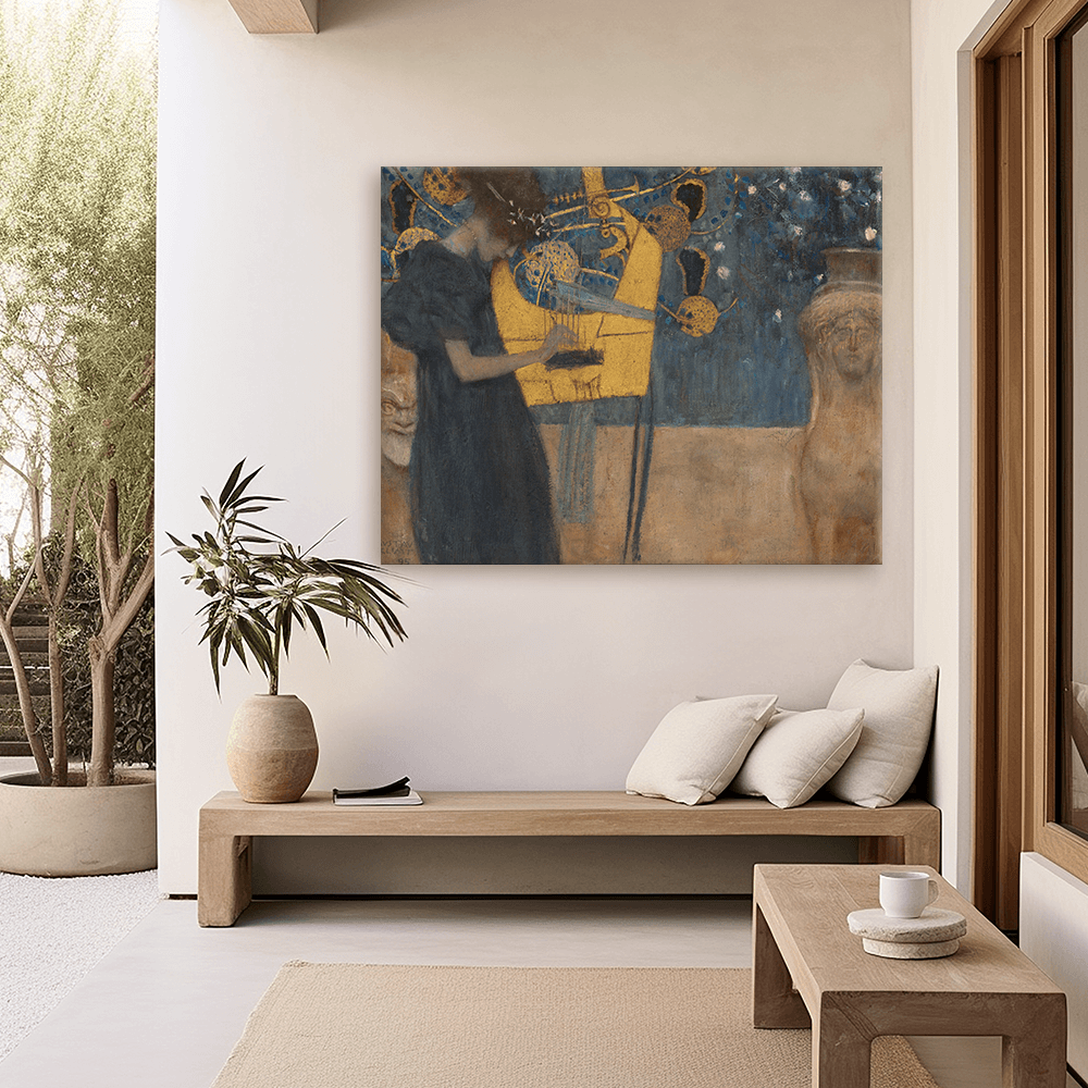 Leinwandbild - Gustav Klimt - Die Musik