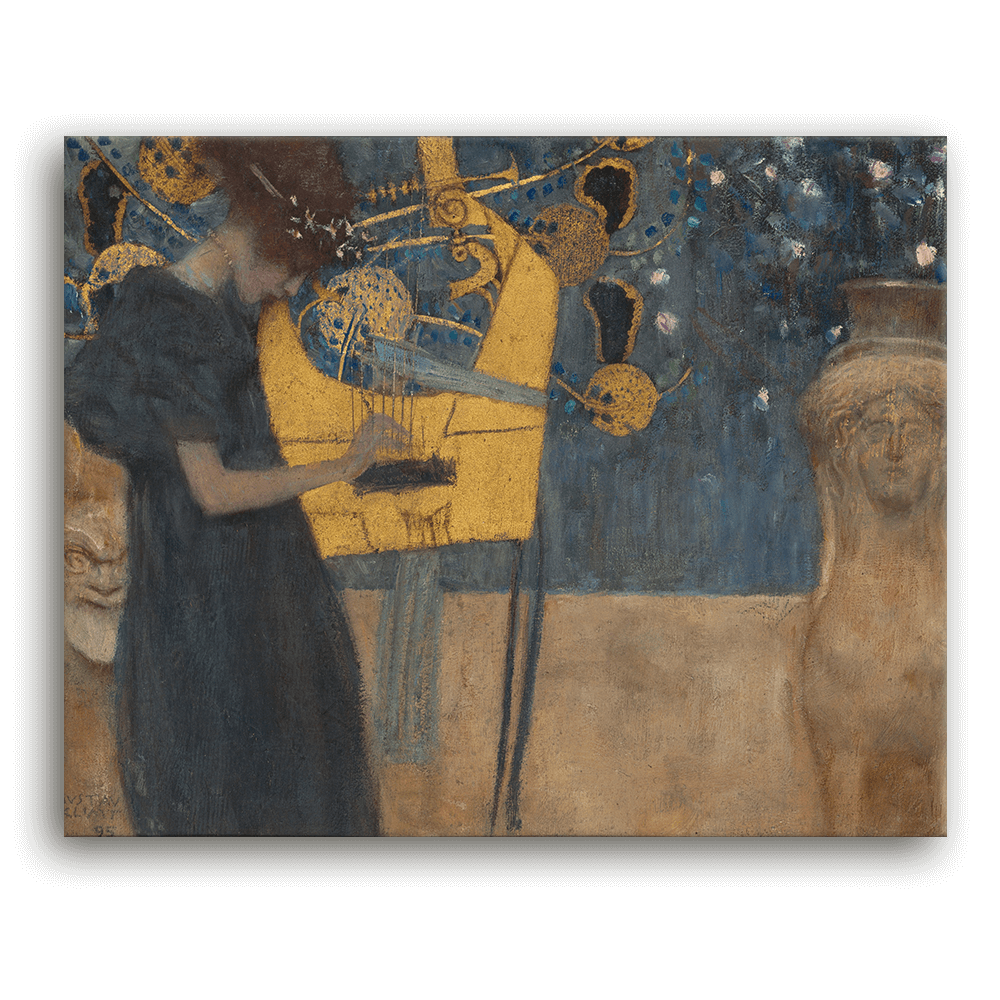 Leinwandbild - Gustav Klimt - Die Musik