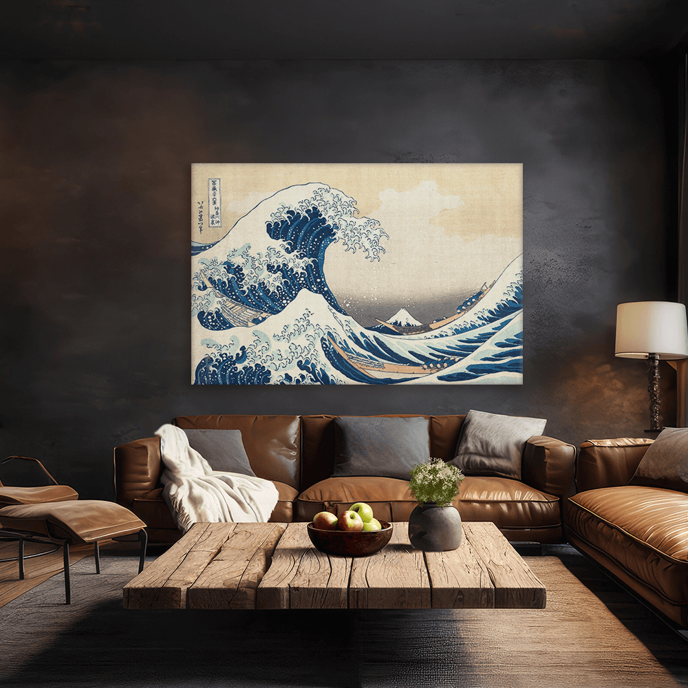 Leinwandbild - Katsushika Hokusai - Great Wave - Die große Welle vor Kanagawa
