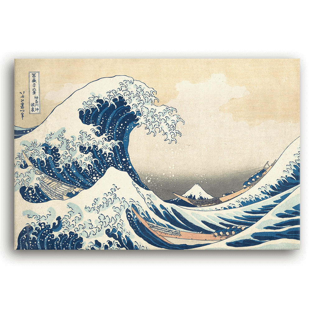 Leinwandbild - Katsushika Hokusai - Great Wave - Die große Welle vor Kanagawa