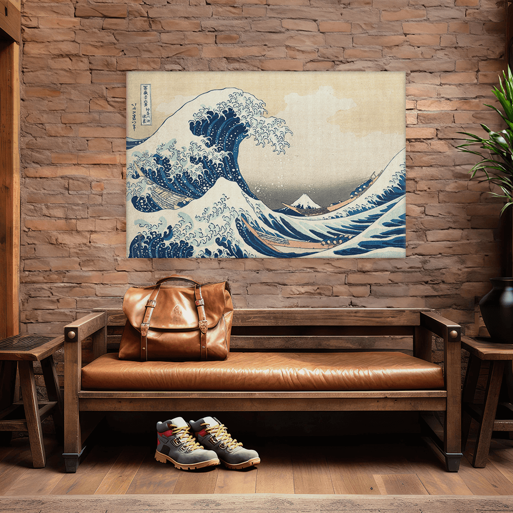 Leinwandbild - Katsushika Hokusai - Great Wave - Die große Welle vor Kanagawa