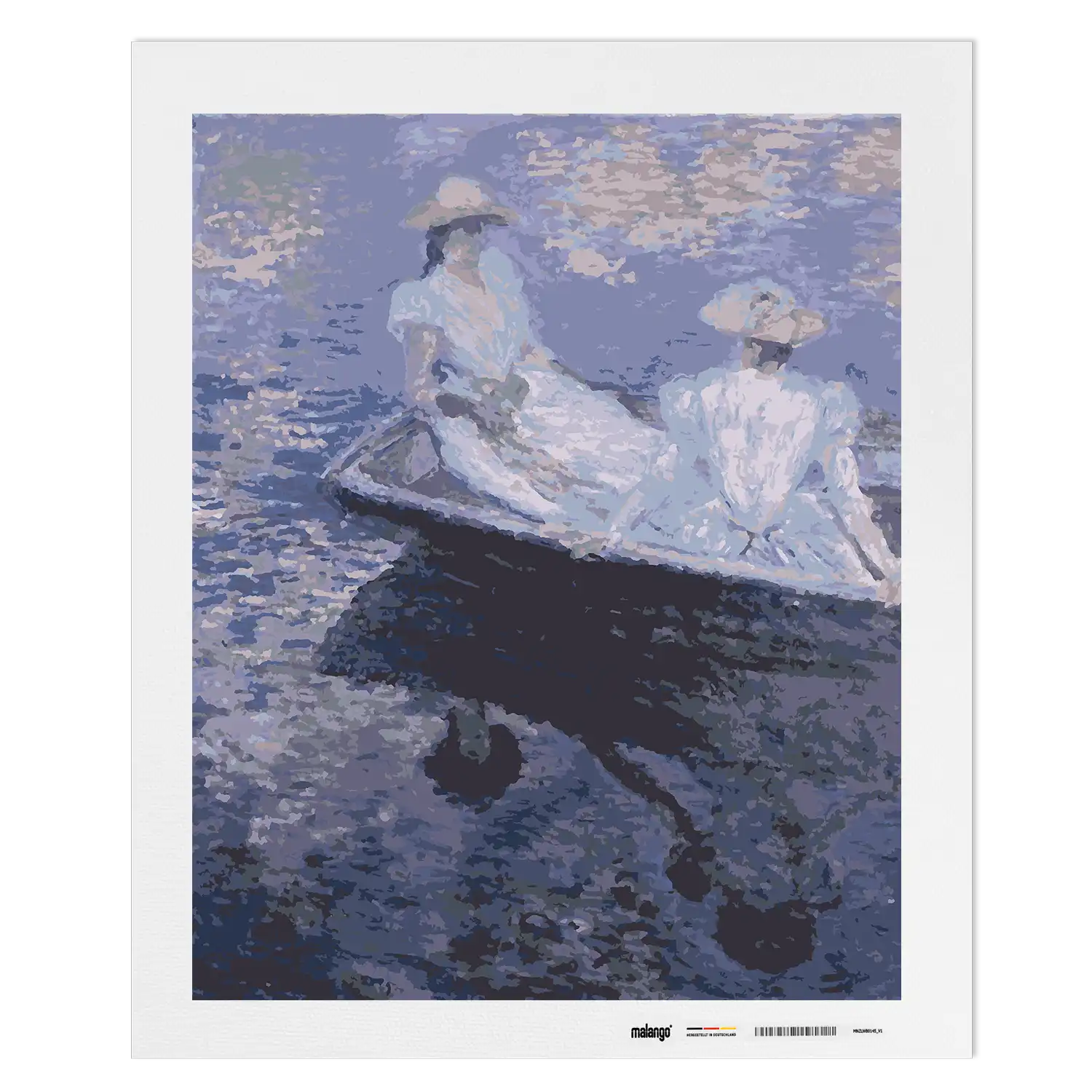 Malen nach Zahlen - The Blue Row Boat - Claude Monet