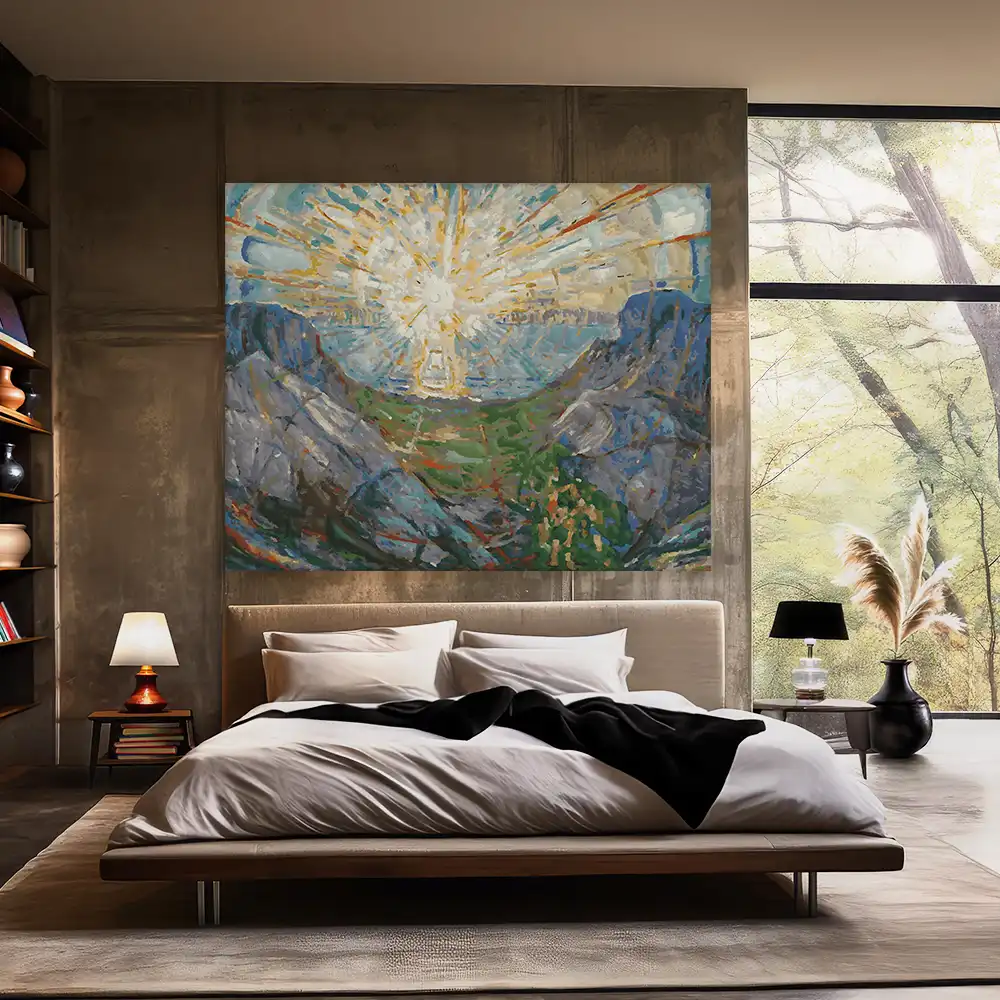 Malen nach Zahlen - Die Sonne 1913 - Edvard Munch